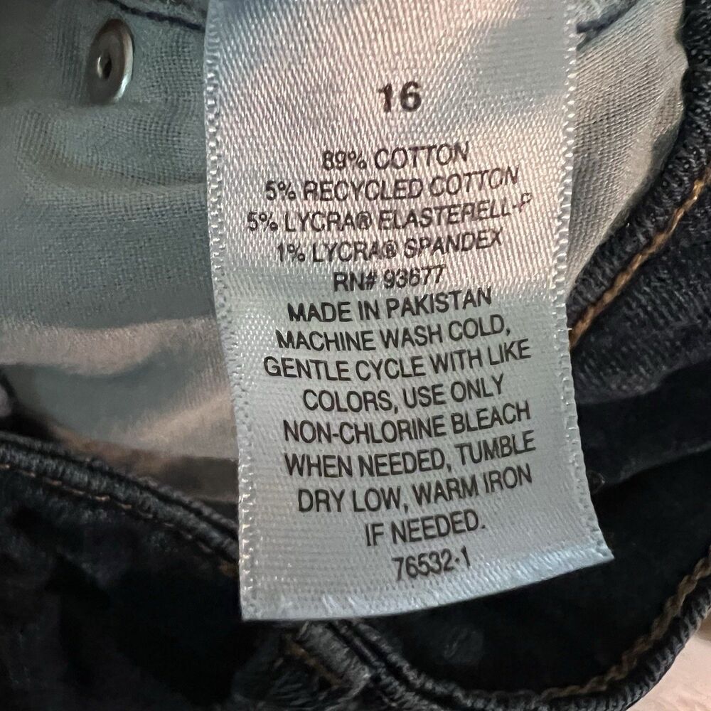 A.N.A. A New Approach High Rise Curvy Skinny Denim Blue Jeans Pants Women's 16 - Picture 11 of 11